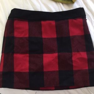 Plaid Christmas skirt